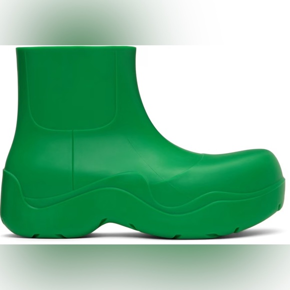 Gently Worn Bottega Veneta Kelly Green Puddle Boots - Picture 3 of 7